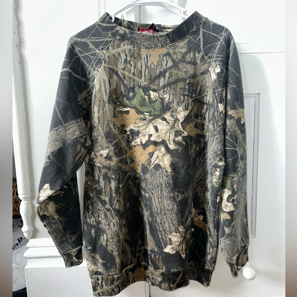 Vintage Mossy Oak Camo Crewneck Sweatshirt